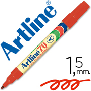 ARTLINE MARCADOR PERMANENTE 70 1.5mm ROJO EK-70R